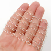 Sterling Silver Smooth Oval Link Chains